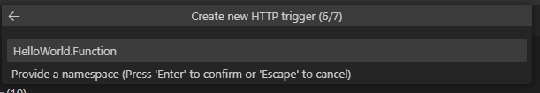 Create a Web Api Using a Http Triggered Azure Function App With vs Code
