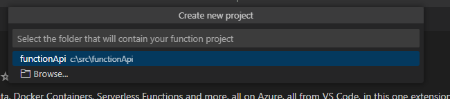 Create a Web Api Using a Http Triggered Azure Function App With vs Code